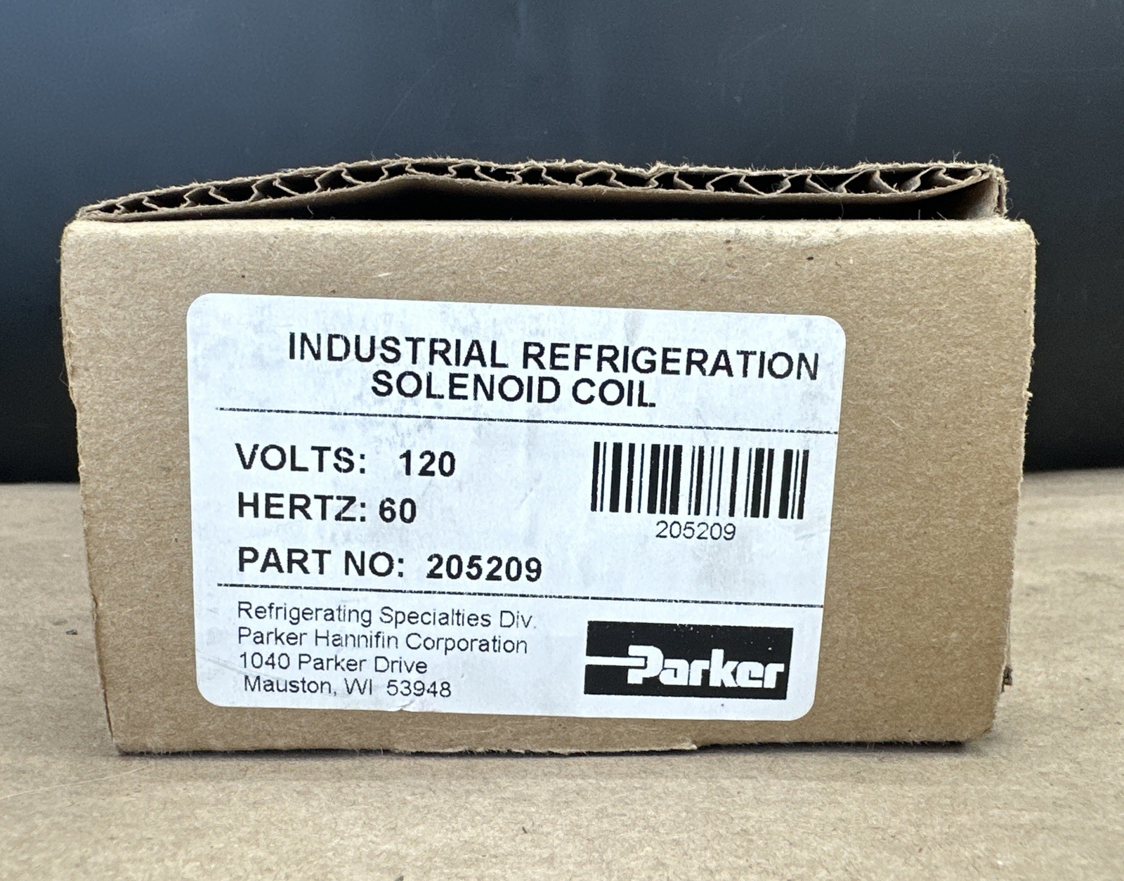 PARKER 205209 Industrial Refrigeration Solenoid Coil 120V 60Hz – NEW IN BOX 🇺🇸