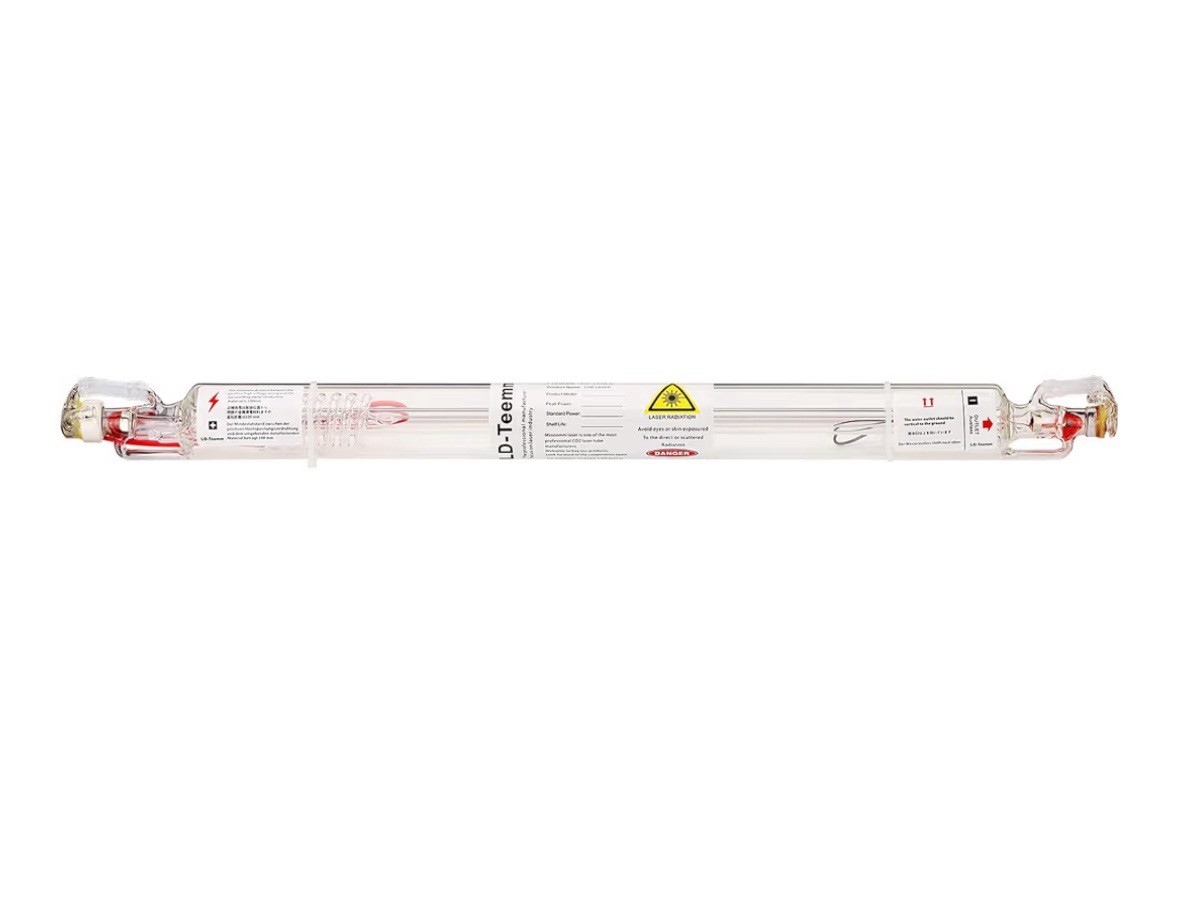 LD-Teemm CO2 Laser Tube with Coating, 150W 1650mm D 80mm for Engraving Cutting