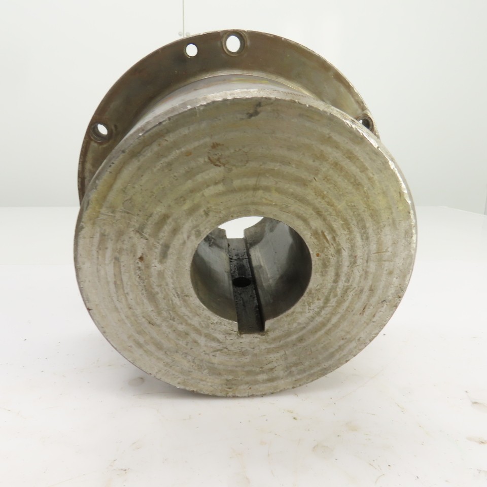 Flanged Coupling Hub Sleeve 2.125″ Shaft 7-7/8″ Flange OD 1/2″ Key