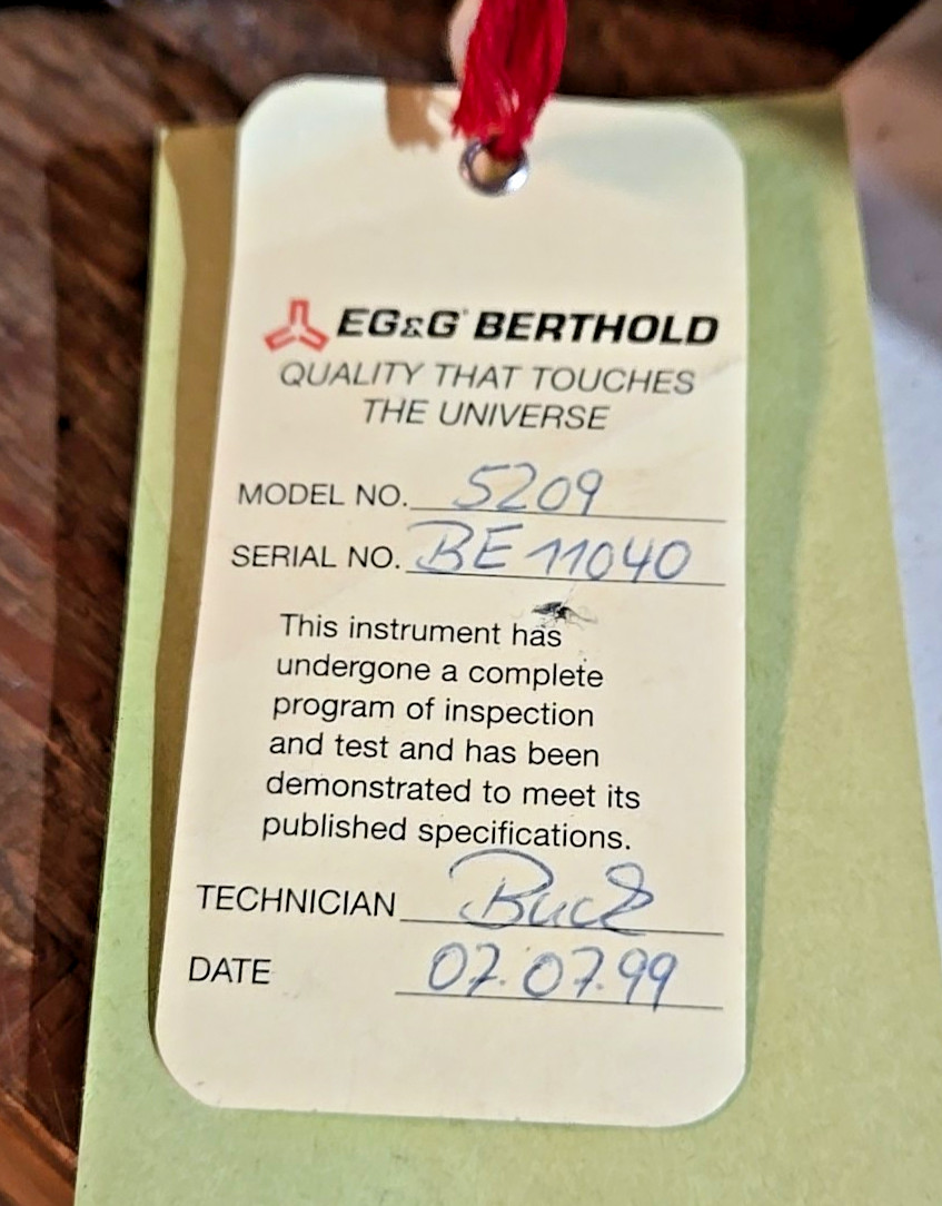 EG&G Princeton Applied 5209 Lock-In Amplifier 0.5Hz-120kHz TESTED WARRANTY 60hz