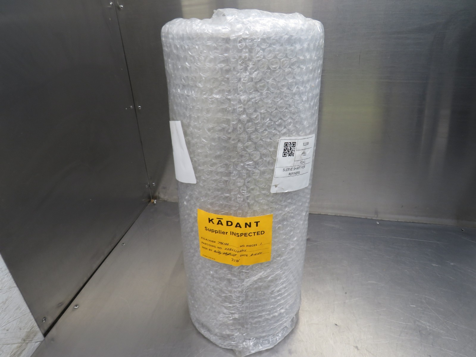Kadant X28551L6015 Shaft Sleeve SS 16.25″L x 6.5″W x 5-3/4″B For Refiners