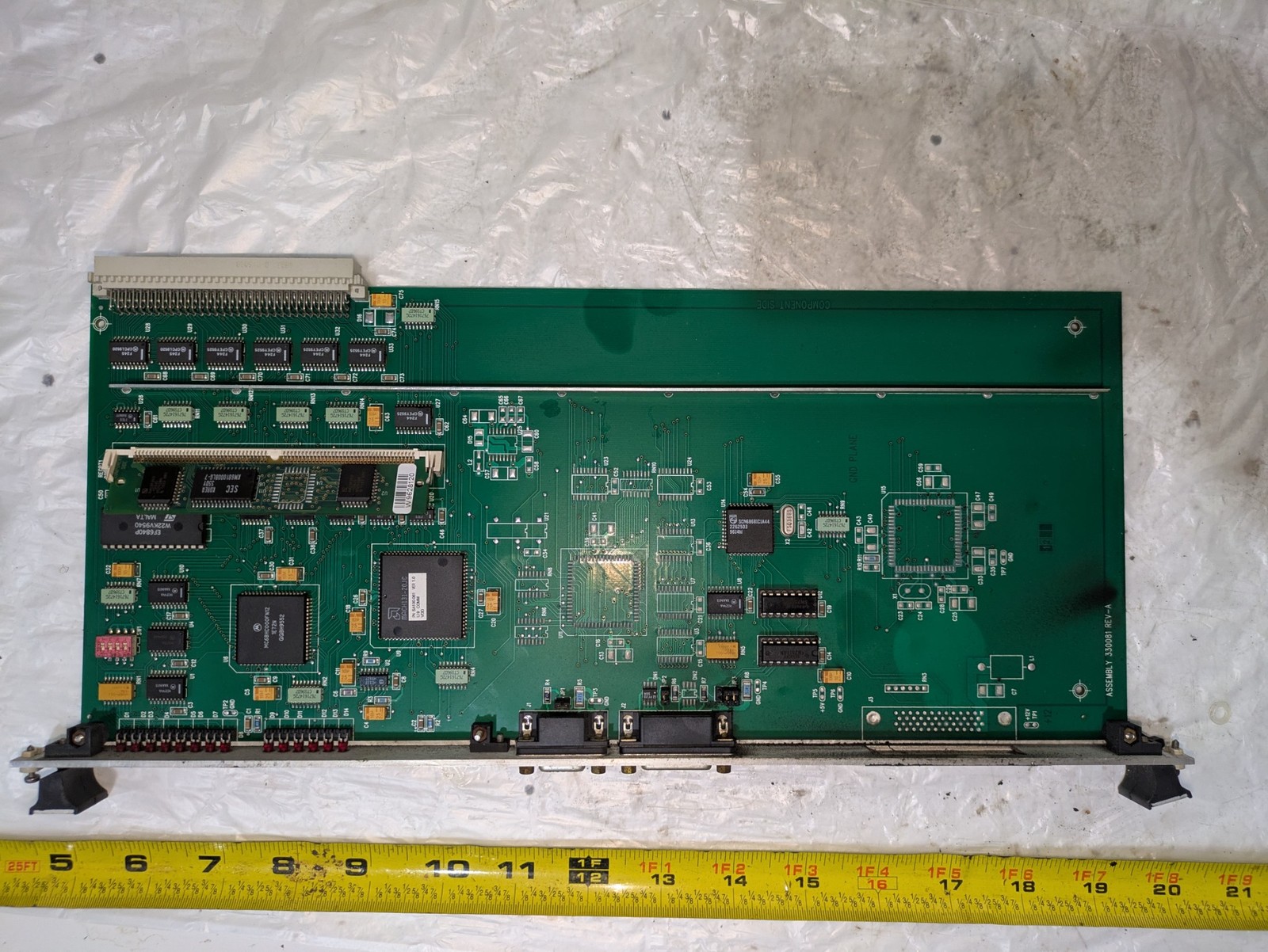 VAN DORN PCB PC330-081 REV A COMMUNICATIONS PCB SLOT CARD