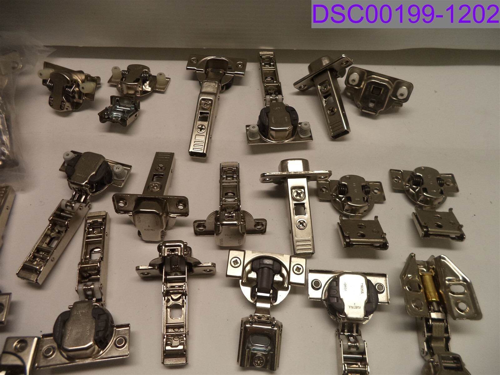 Qty = 57: Cabinet Hinges Mixed Lot, Many styles and Types