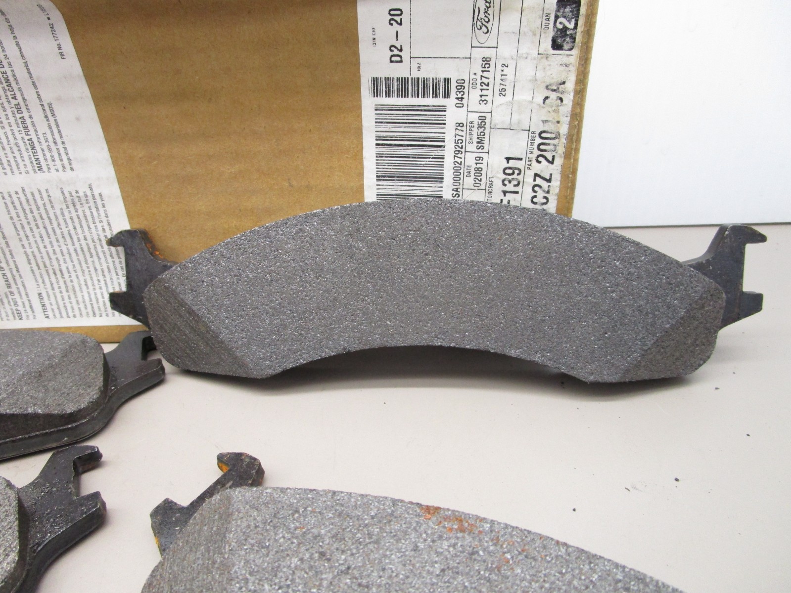 Ford Motorcraft BRF-1391 Brake Pad Set 4C2Z-2001-CA PMI 7033-801EE