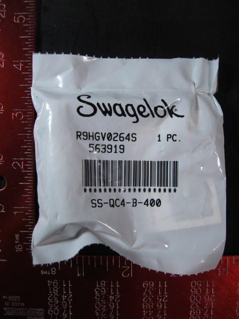 TOKYO ELECTRON TEL DS028-003927-1 Swagelok SS-QC4-B-400 Stainless Steel Quick Co