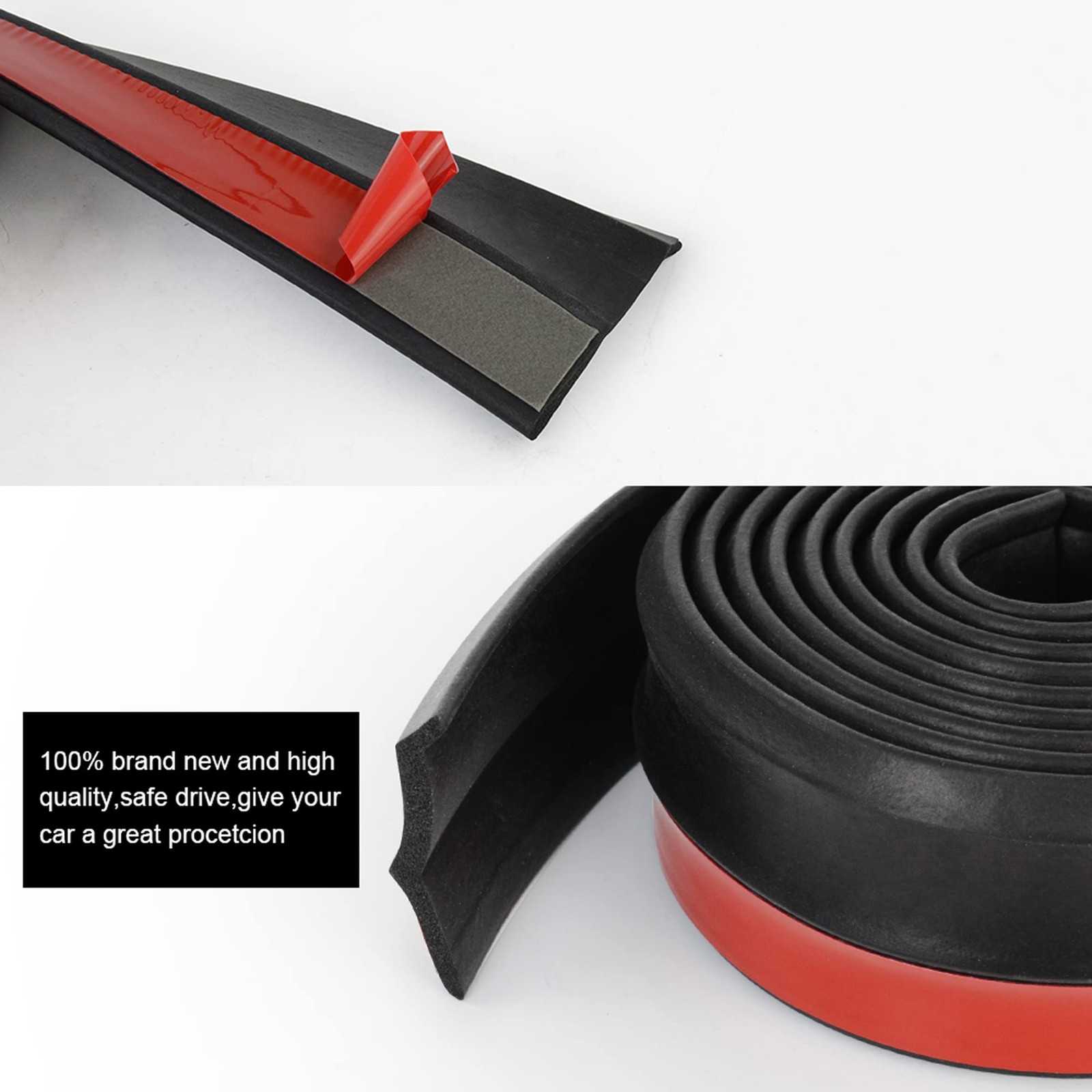 8.2FT Bumper Lip Stickers – 2.5M Car Front Bumper Lip Rubber Protectors – 60m…