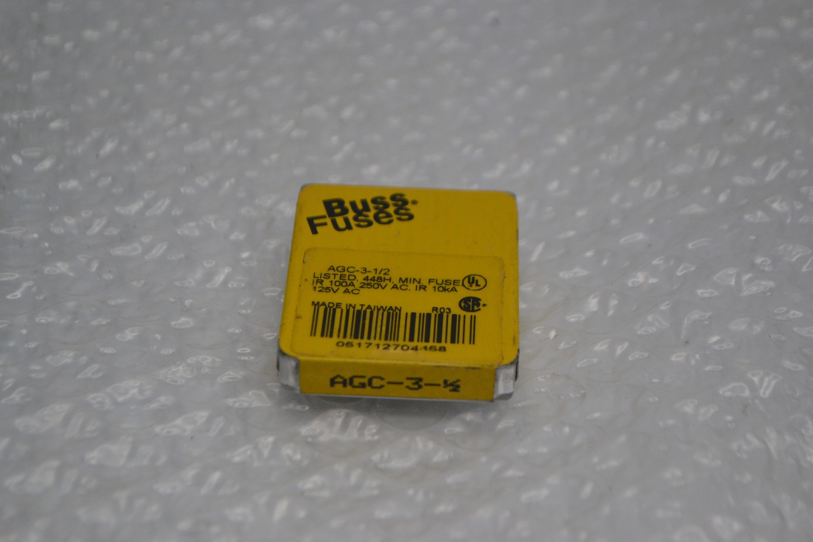 BUSSMANN AGC-3-1/2 FUSE PKG OF 5 NSMP