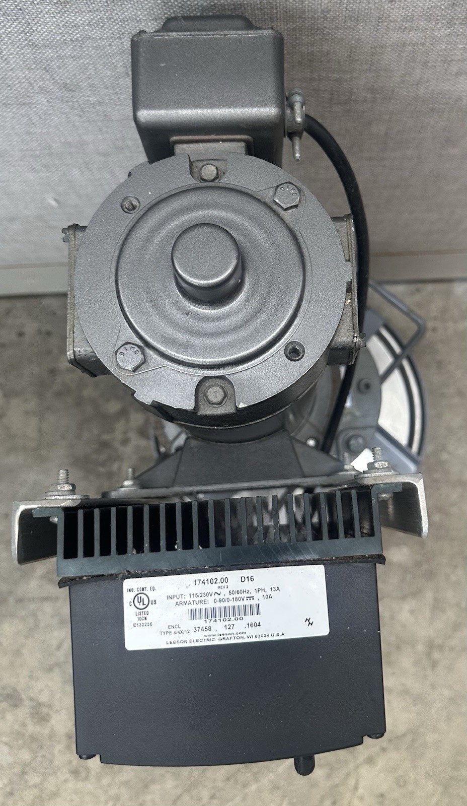Five Gallon Ring Mount Mixer, Leeson, IPTS, RPQ1, Baldor Reliance Industrial