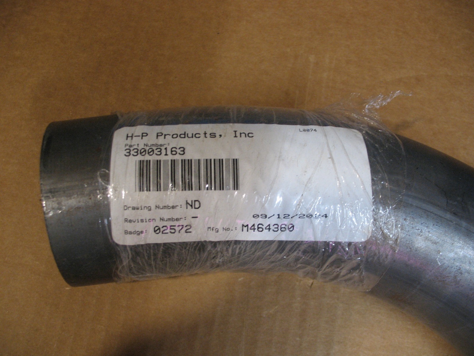 3″ Inch OD, 90 Degree Bend, 16 Gauge Steel Tubing Elbow. 11″ Inch Leg Length.