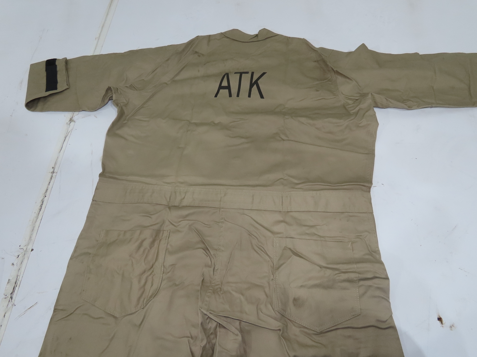 C08720 Fire Resistant Cotton Coveralls Khaki 5xL Hook Wrist/Ankl Closure