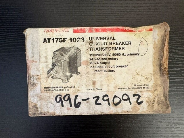 Honeywell Universal Circuit Breaker Transformer AT175F1023