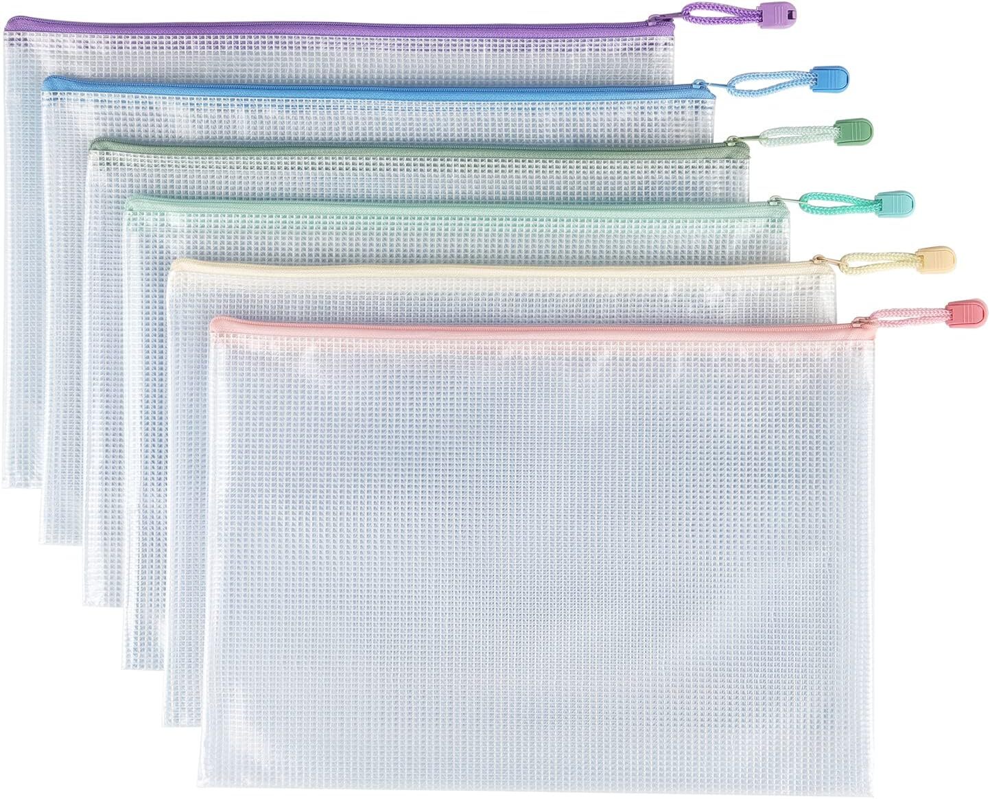 Tamaki 6 Pack Mesh Zipper Pouch Bags Waterproof Durable 6