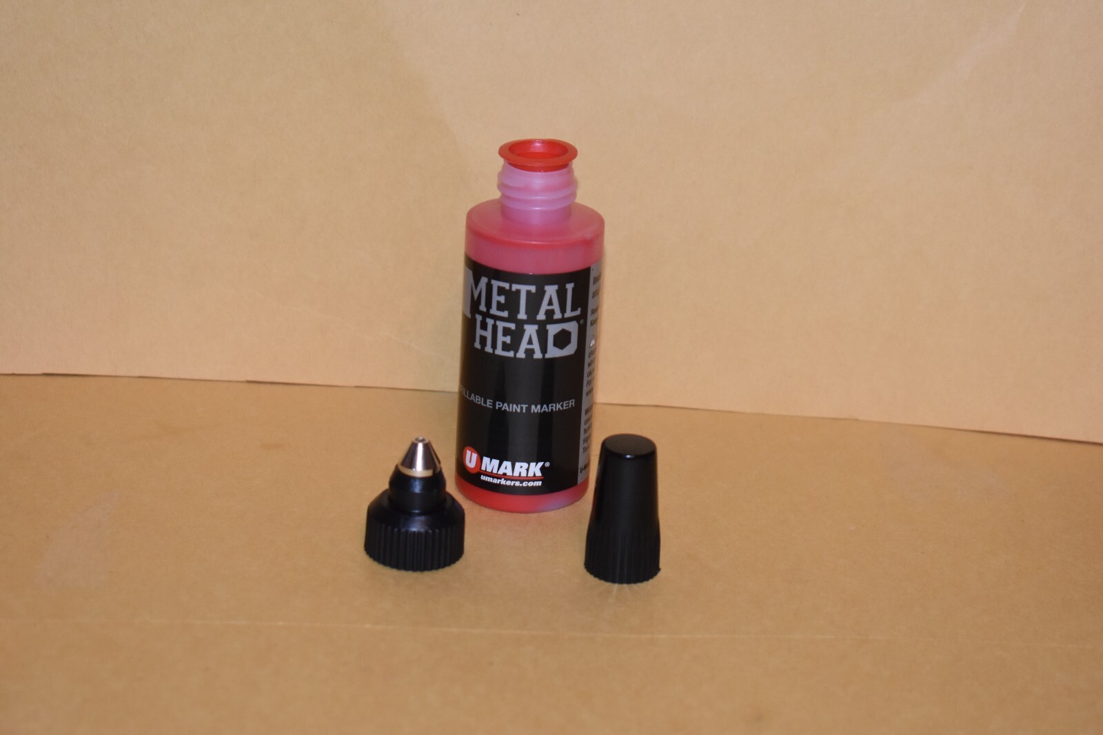 Metal Head Red 4mm Paint Marker 2 Oz Metal Marking Auto Salvage Concrete Craft