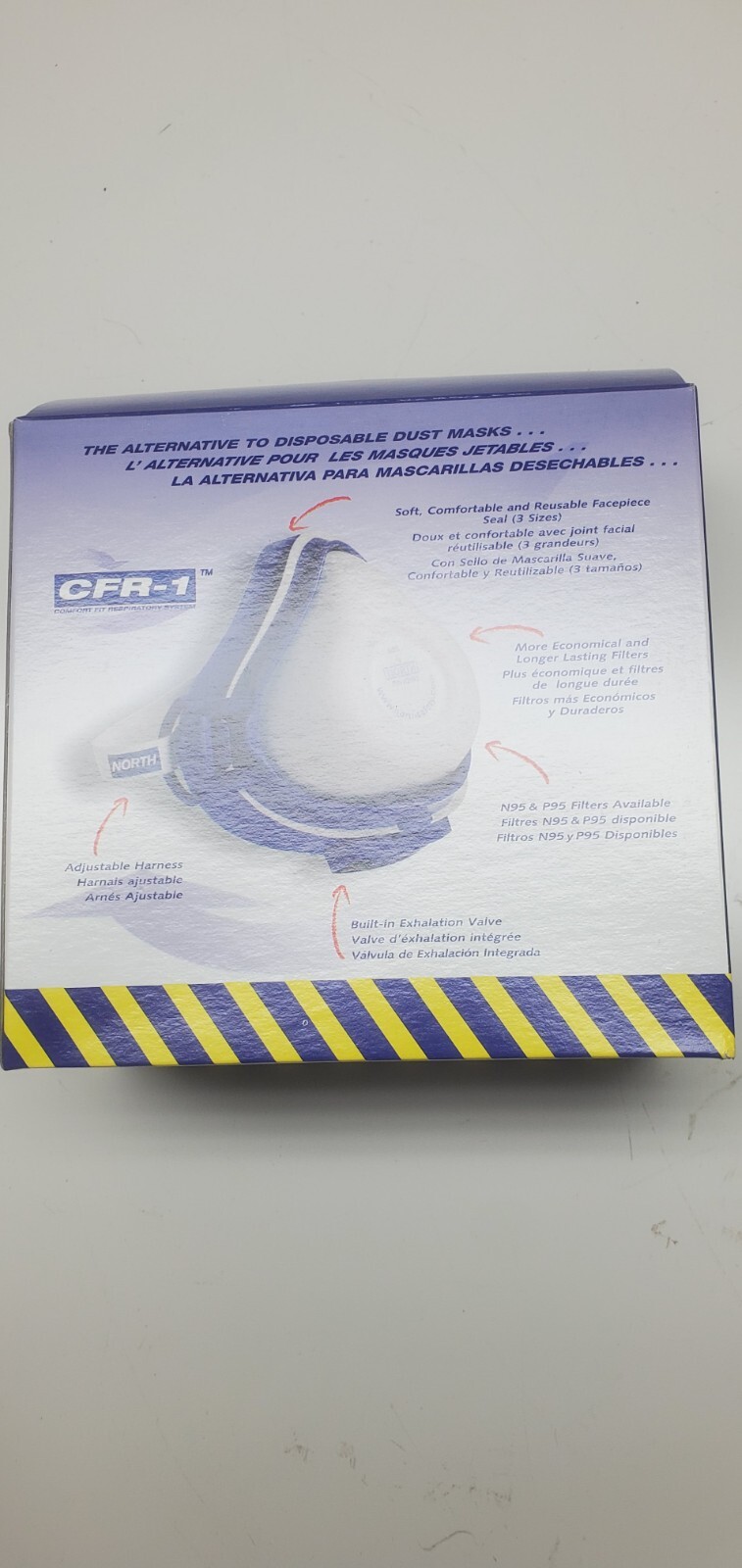 North 4200 CFR-1 Comfort Fit Reusable Respirator M Mask w 42N95 20- pcs welding
