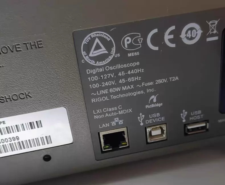 Rigol DS1204B Digital Oscilloscope LXI 4 Channel 200 MHz 2GSa/s FedEx or DHL