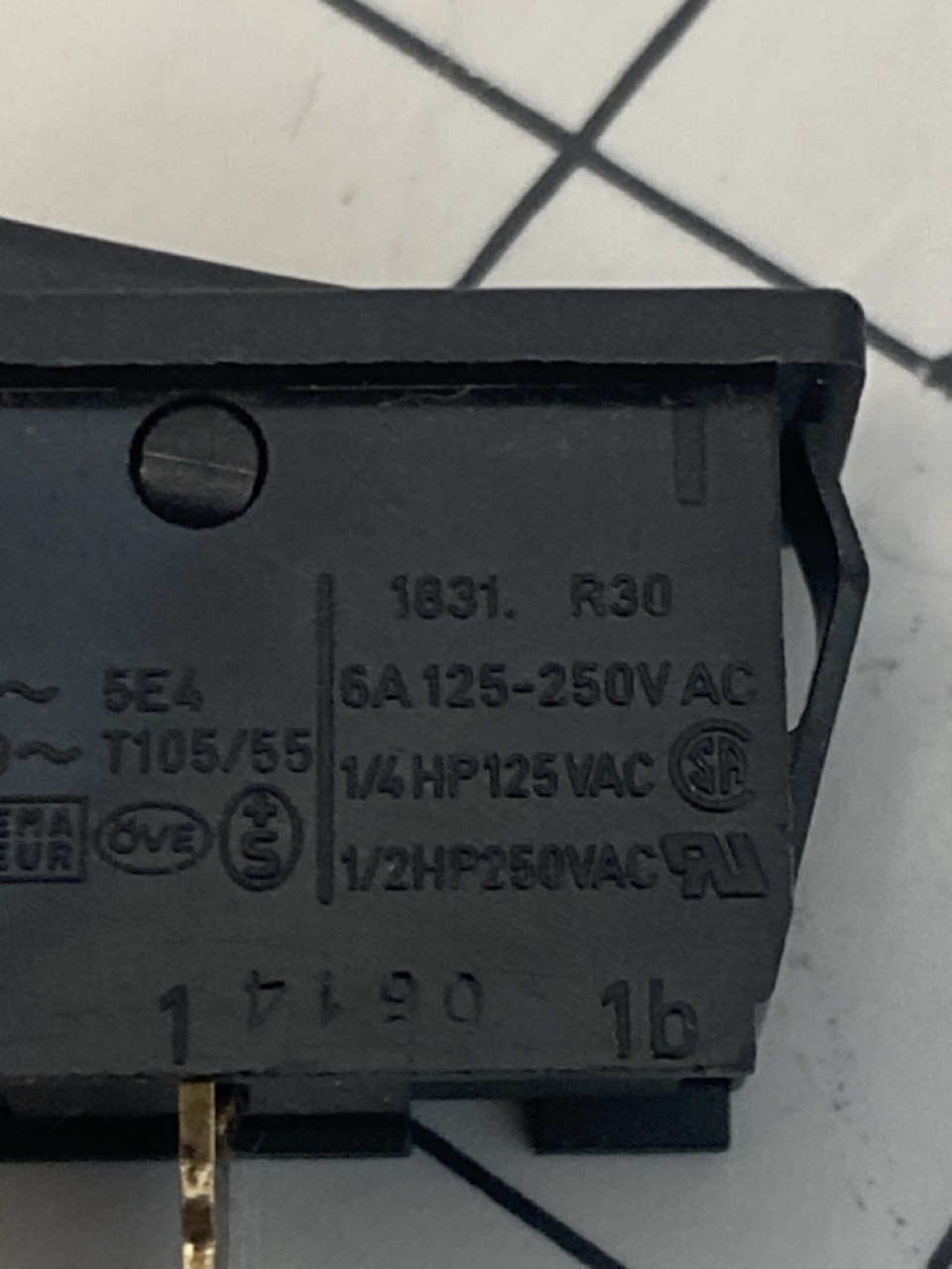 Marquardt Rocker Switch PN: 1831.R30
