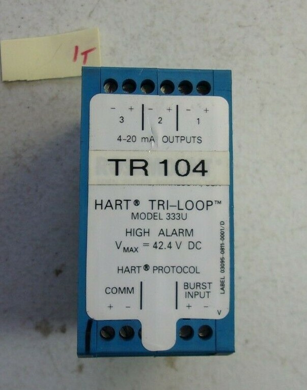 FRESH TAKEOUT ROSEMOUNT HART TRI-LOOP 333U 333UC2 SIGNAL CONVERTER (177-1)