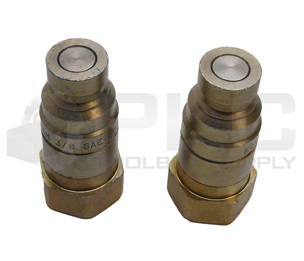 LOT OF 2 NEW KQM6H FLAT FACE COUPLER 3/8″ SAE-I02