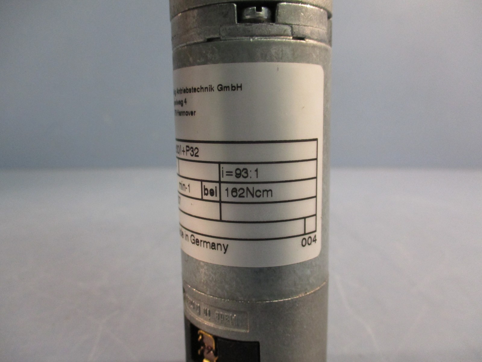 KAG M32X30/I+P32 Planetary Gearhead w/24VDC Motor M32 35rpm 210337 i=93:1