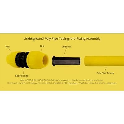 Home-Flex Underground Meter Riser Bent Gas Tube 1 1/4 Inch IPS x 1-1/4 Inch Mip