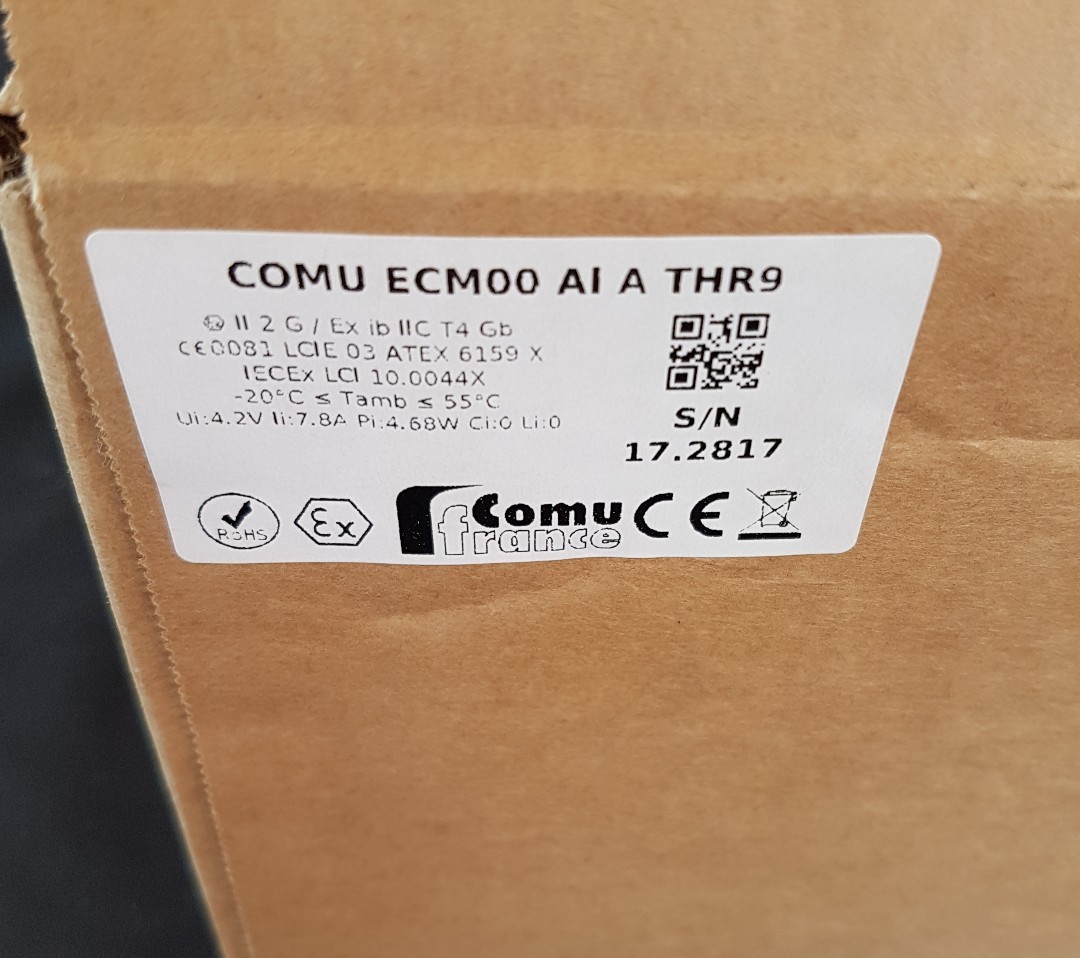 ComuFrance ECM00 AI A THR9 Helmet headset ex intrinsically safe Comu France