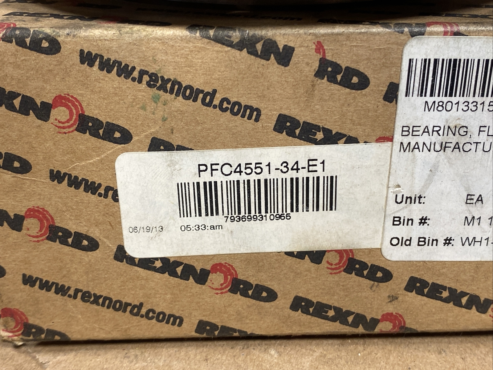 NEW Rexnord PFC4551-34-E1 4 Hole Flange Mount Bearing 1-3/4” PFC4-10 FAST SHIP