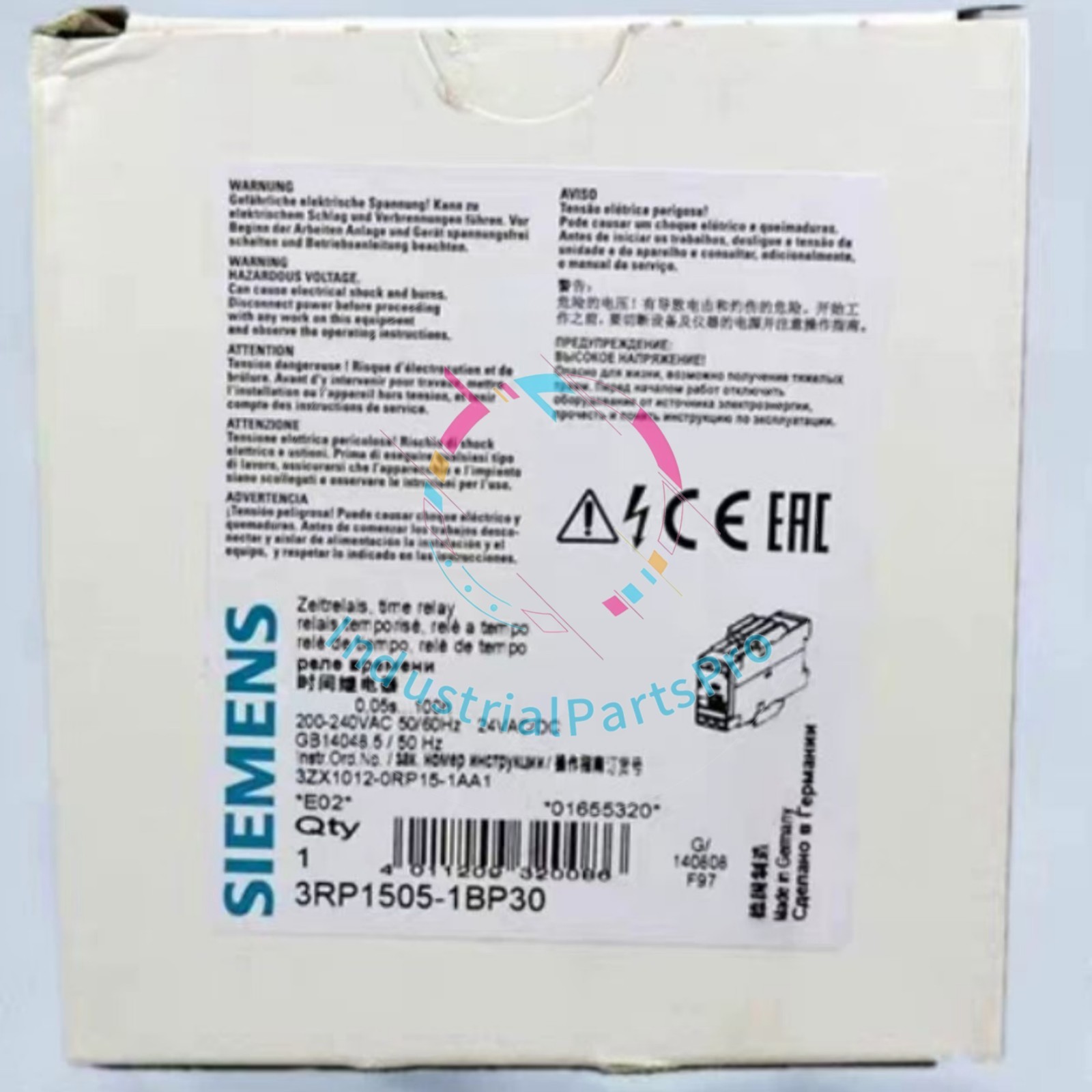 1PCS SIEMENS 3RP1505-1BP30 New in box Time Relay 3RP15051BP30