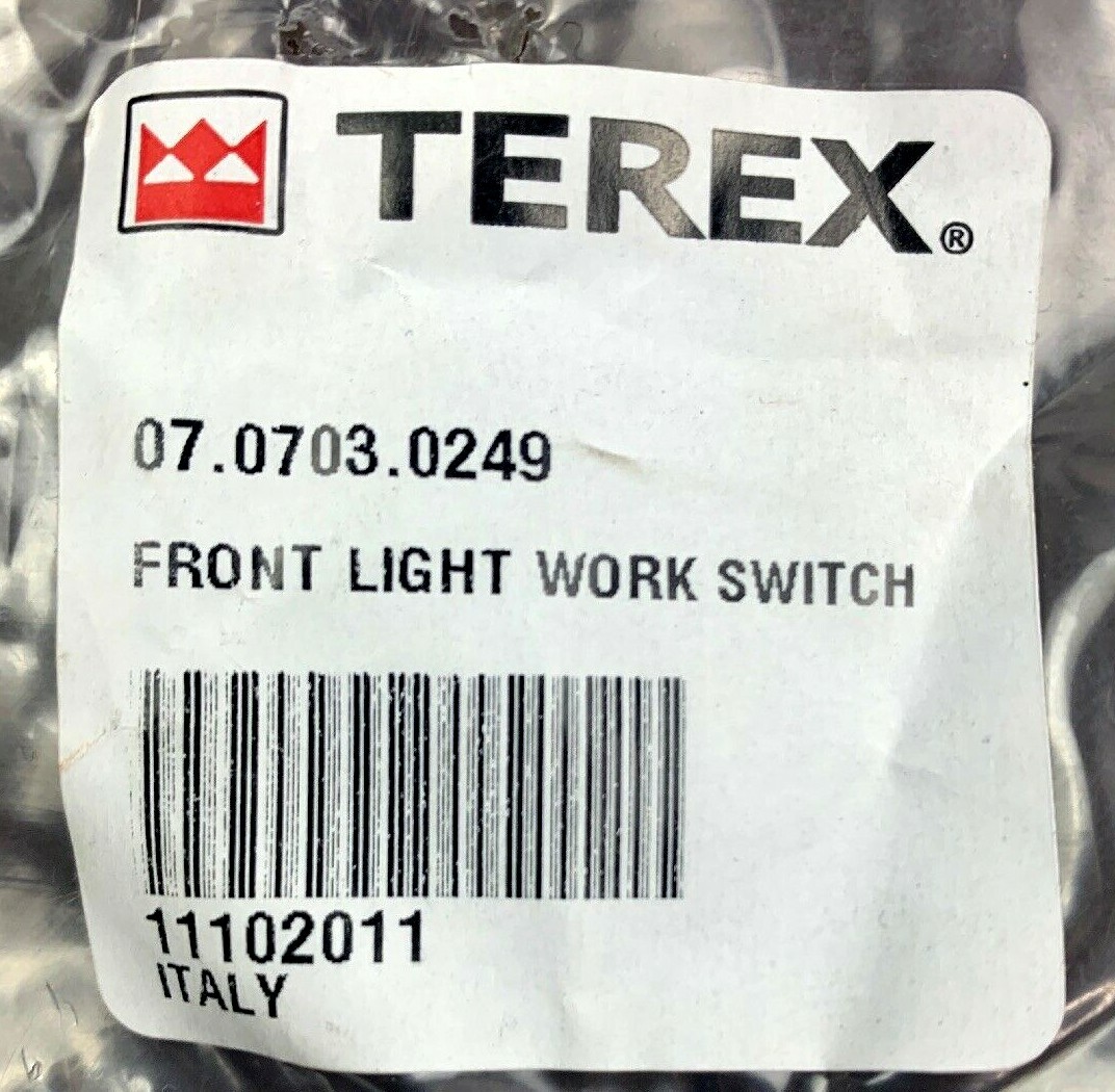 Terex Crane Front Light Work Switch 07.0703.0249 2920014952734 TX51-19M ROCKER