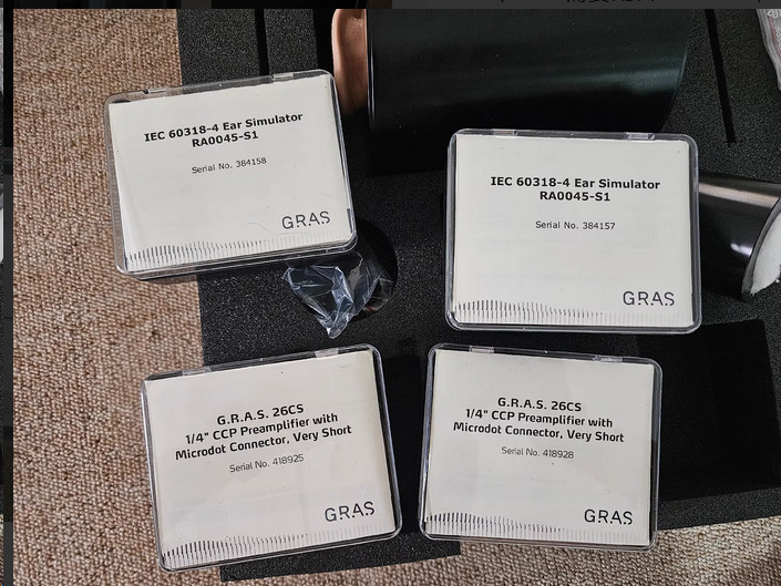 GRAS Type 45CA Associated electroacoustic testing TYPE45CA