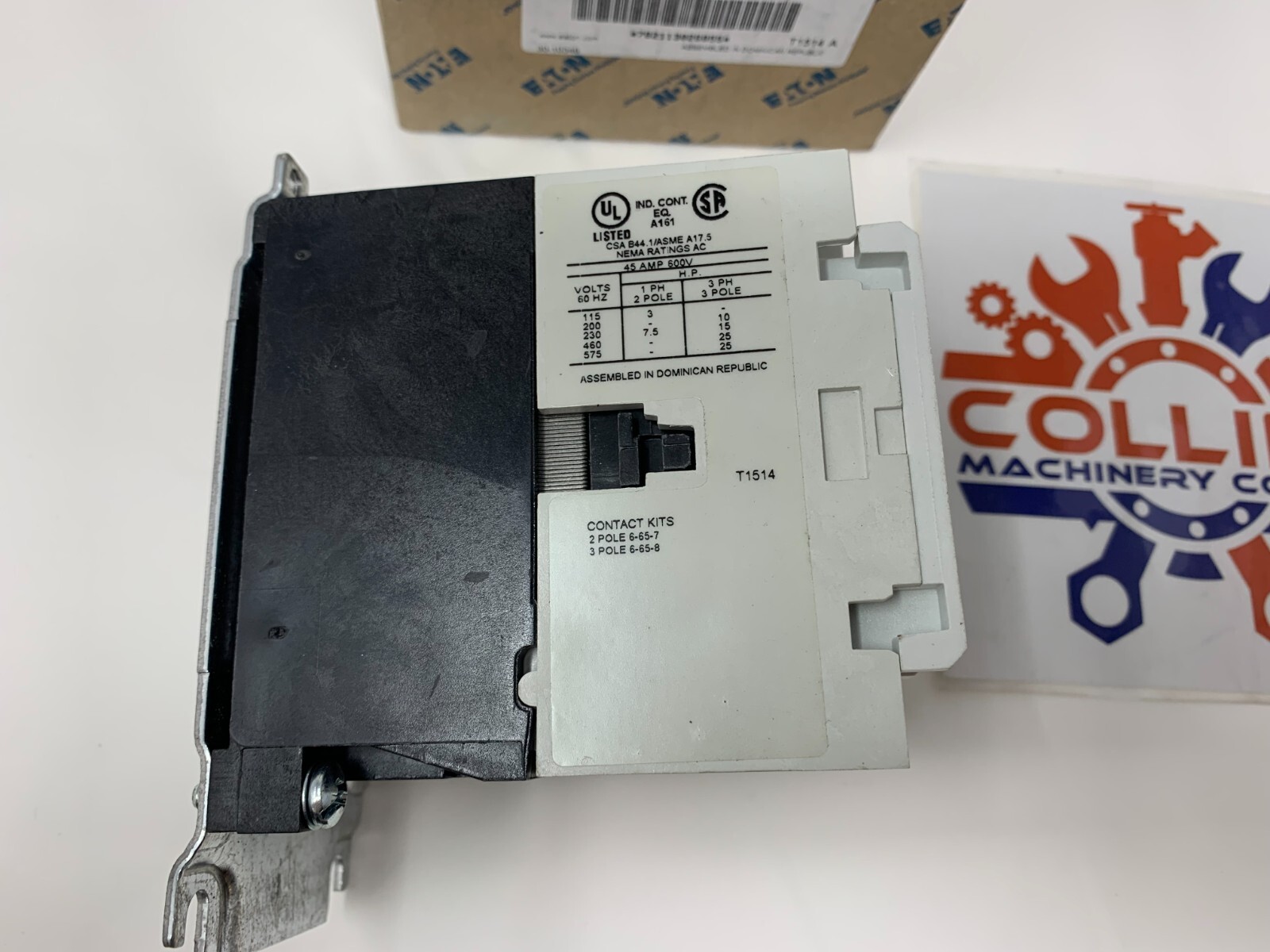 Eaton Cutler-Hammer CN15GN3TB Contactor NEMA Size 2 24VAC 3P 45A 25HP@460/575V