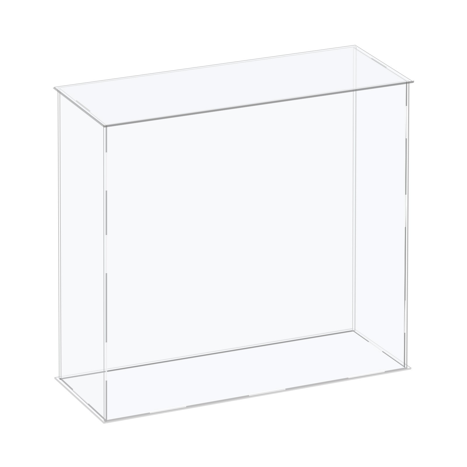 Acrylic Display Case Plastic Box Cube Storage Box Clear 31x11x31cm