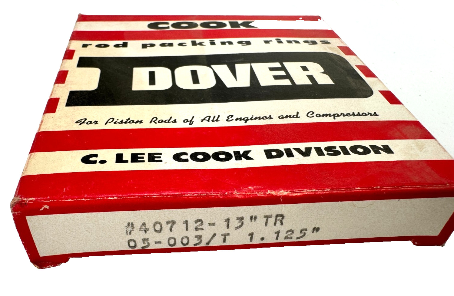DOVER / COOK PN: 40712-13 “TR” (05-003/T) 1.125″ Rod Packing Ring (Box of 2)