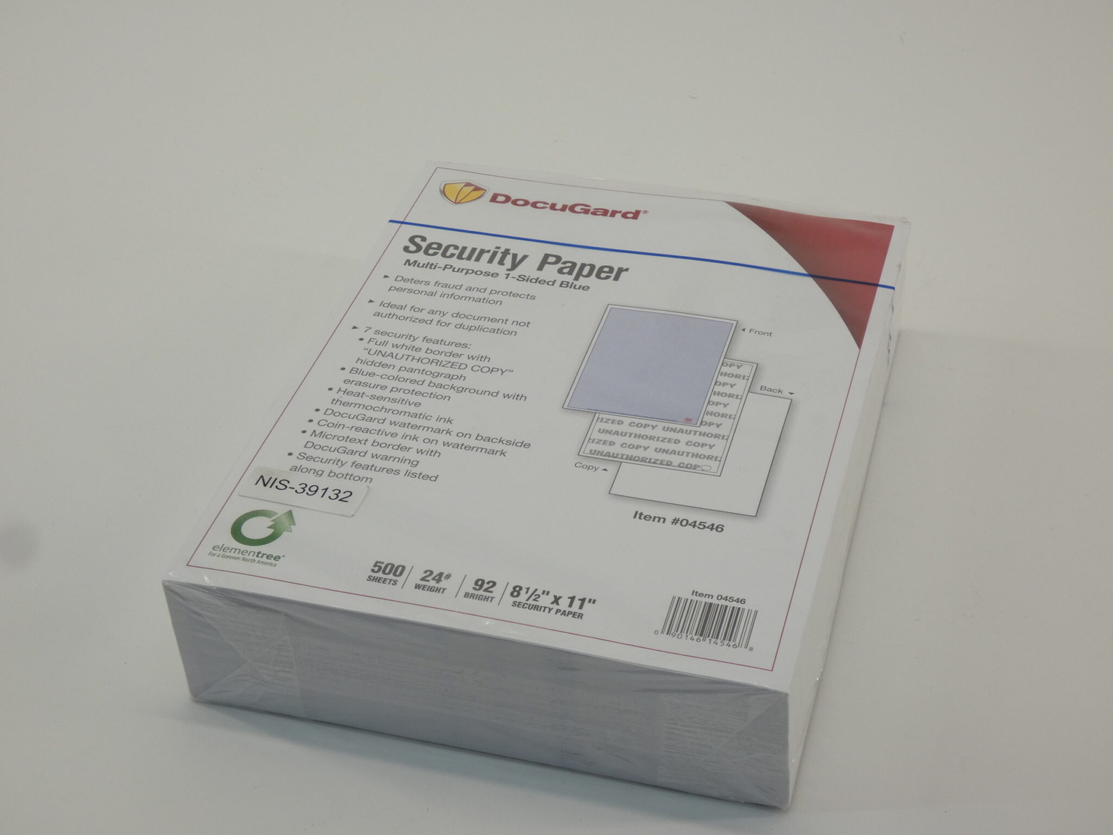 *500 Sheets* Docugard 04546 Security Paper Blue Multi-Purpose 8.5″x11″ – NEW …
