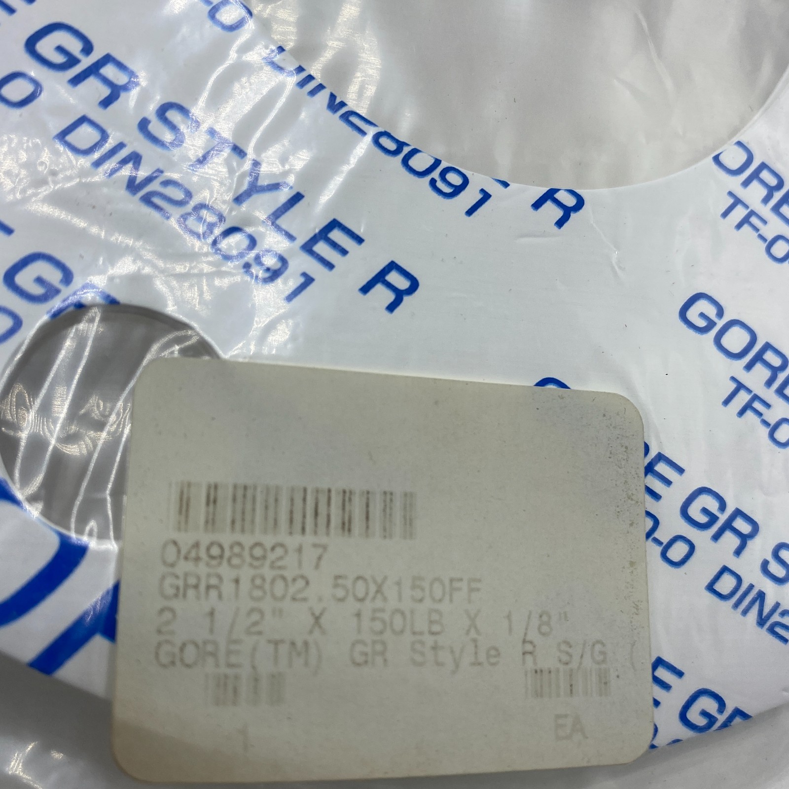 LOT OF 2 GORE GRR1802.50X150FF 2-1/2″ X 150LB X 1/8″ GASKET GR STYLE R DIN28091