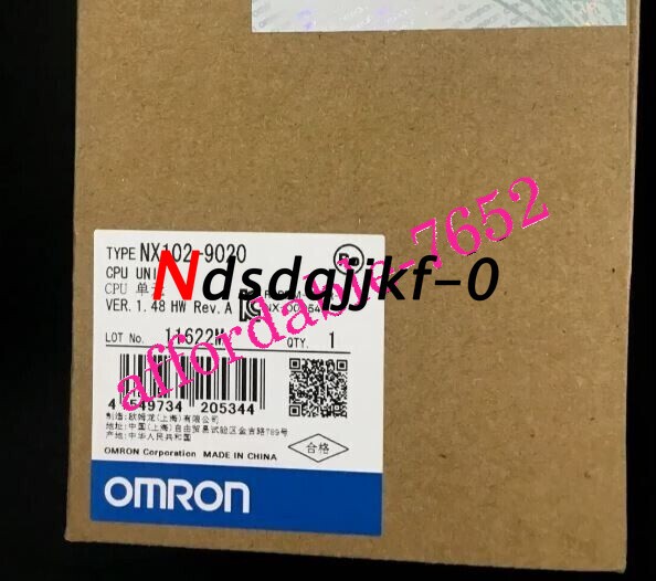 NEW Omron NX102-9020 CPU Unit Original FedEx or DHL or UPS