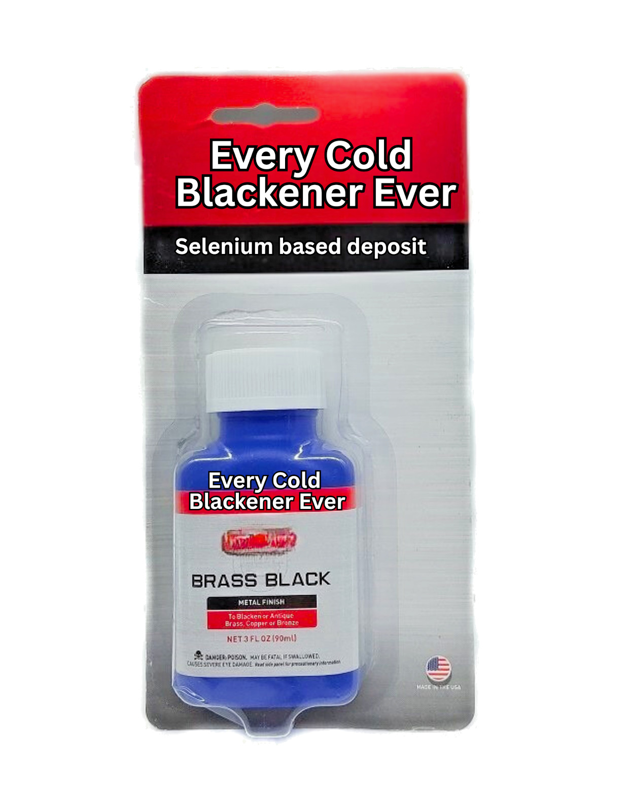 #1 BRASS, BRONZE, COPPER METAL BLACKENING, SURFACE CONVERSION! HOT/COLD USE!