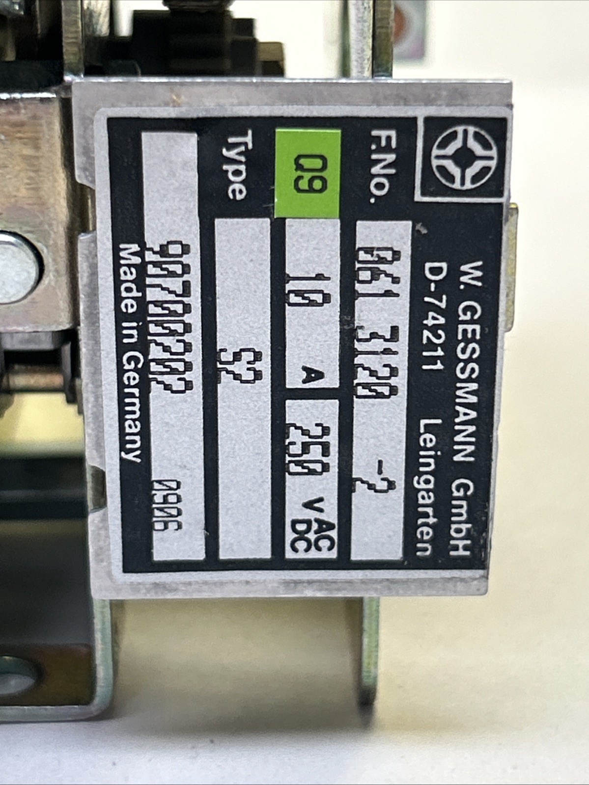 W GESSMANN,S2,JOYSTICK CONTROLLER 0613120-2 NOS