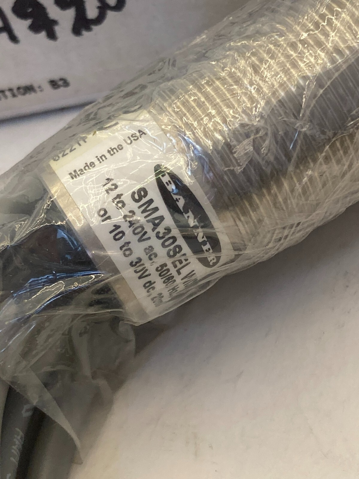 BANNER SMA30SEL (27412) BARREL SENSOR 12-240VAC 50/60HZ 10/30VDC NIB