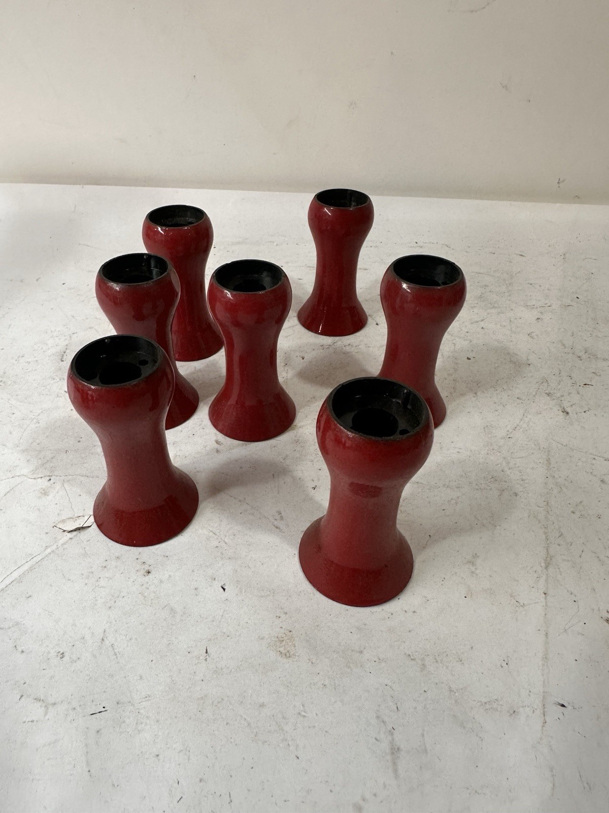 Vintage Theater Industrial Control Handle Lot Red Black Brass Knobs Kliegl Bros?