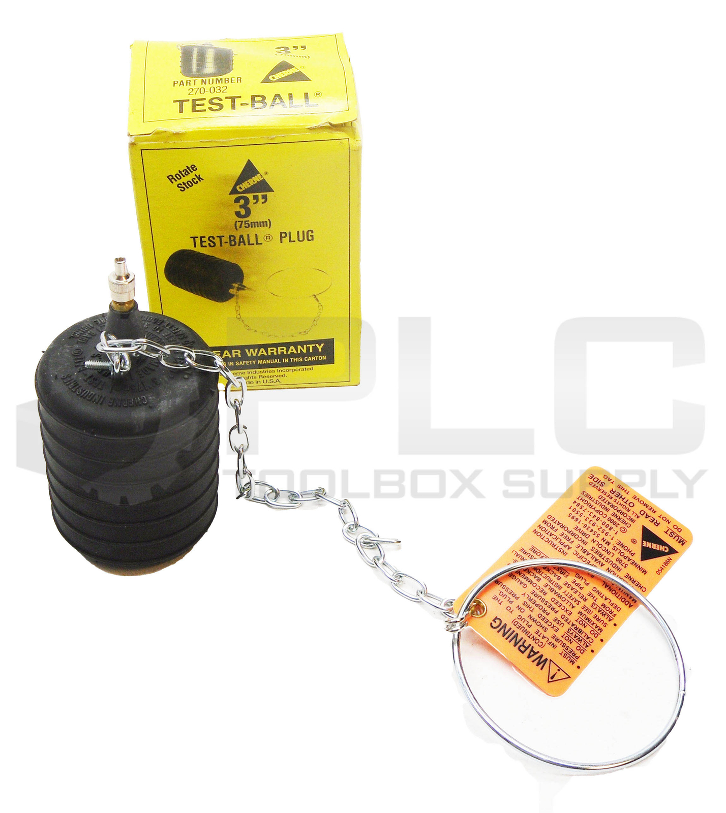 NEW CHERNE 270-032 TEST-BALL PLUG 3″
