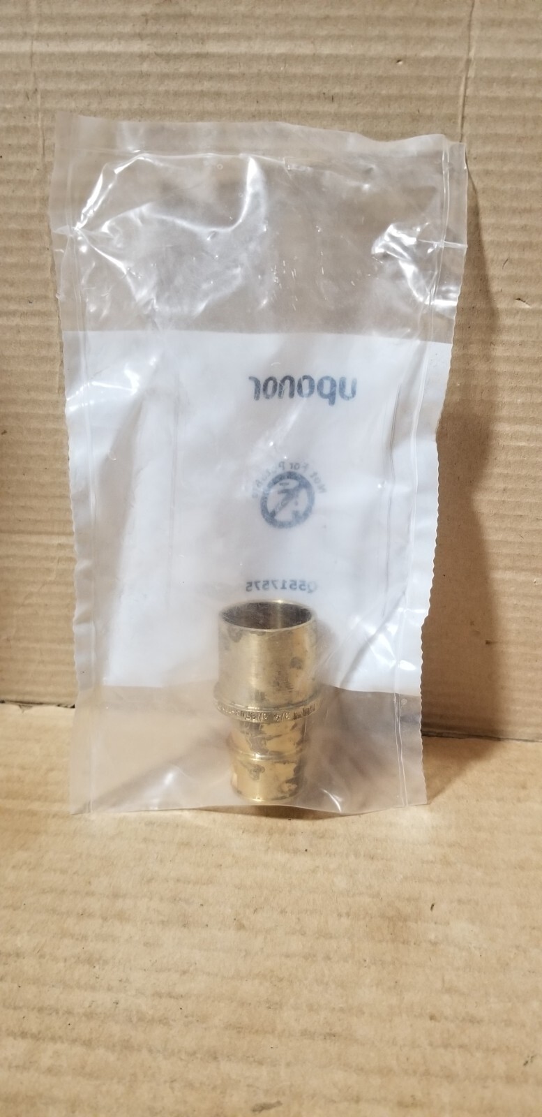 Uponor Q5517575 3/4″ Pex x 3/4″ Brass Sweat Adapter, NOS-Damaged plastic Pack