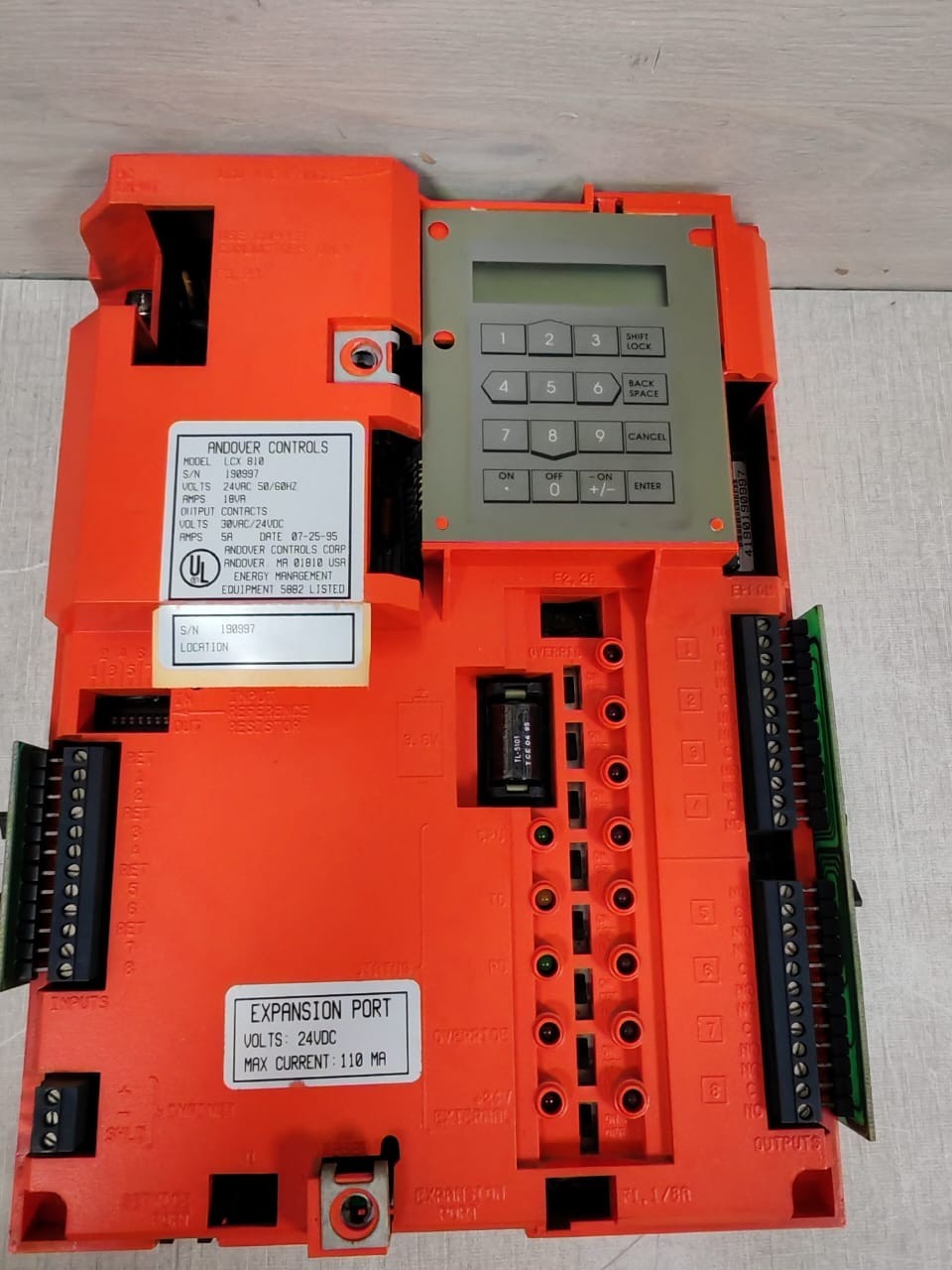 INFINITY ANDOVER CONTROLS LCX 810 24VAC 50/60HZ