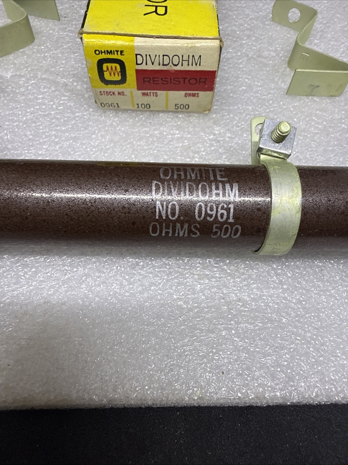 ohmite dividohm 100 watt 500 OHMS resistor NIB