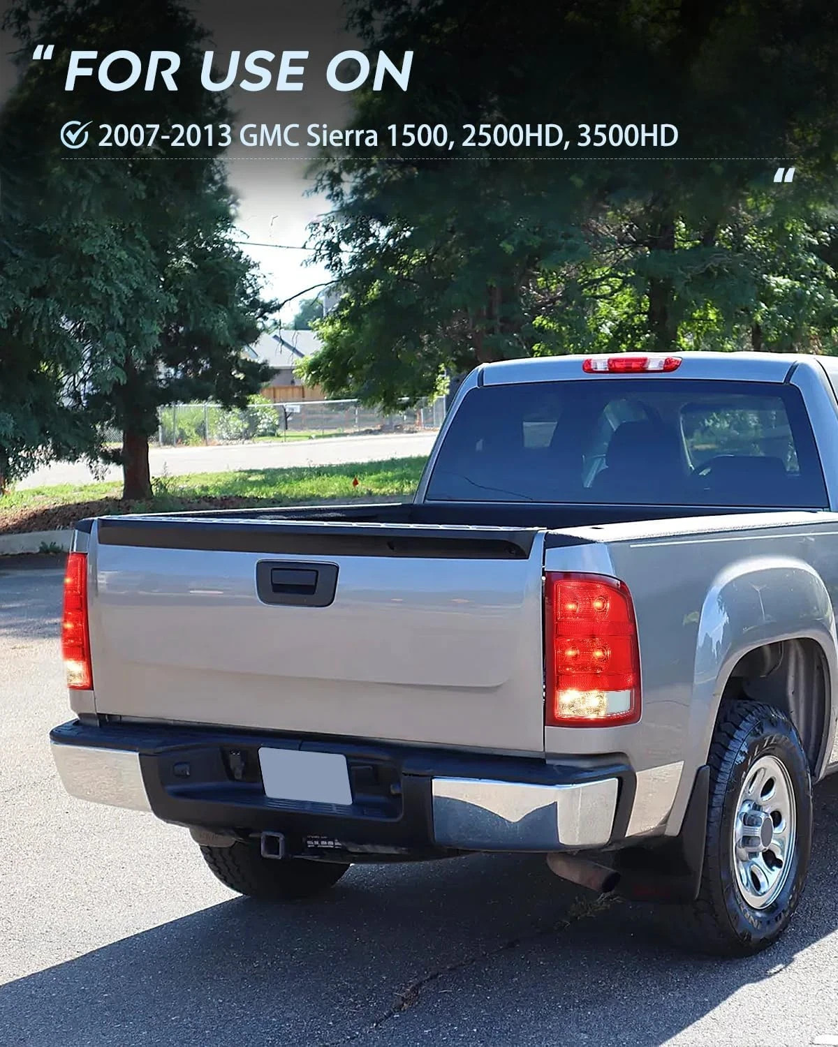 Taillight Assembly Compatible with 2007 2008 2009 2010 2011 2012 2013 GMC Sierra