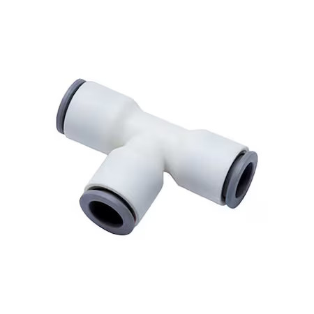 Parker 6304 06 00Wp2 Metric Plastic Push-To-Connect Fitting, Polymer, White