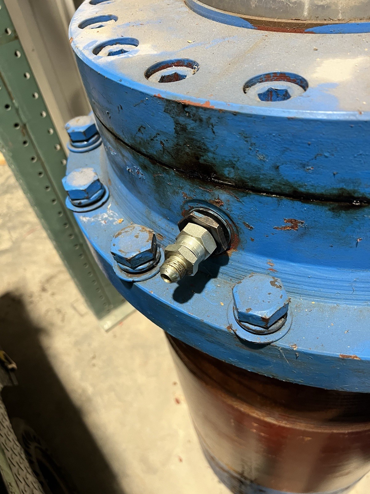 370 Ton Hydraulic Press Cylinder 18” Bore 30” Stroke 3,000 PSI. Double Acting.