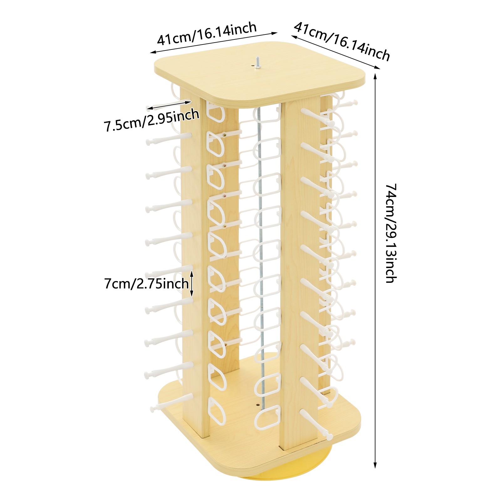 Rotating Glasses Storage Display Stand, Modern Sunglasses Storage Organizer