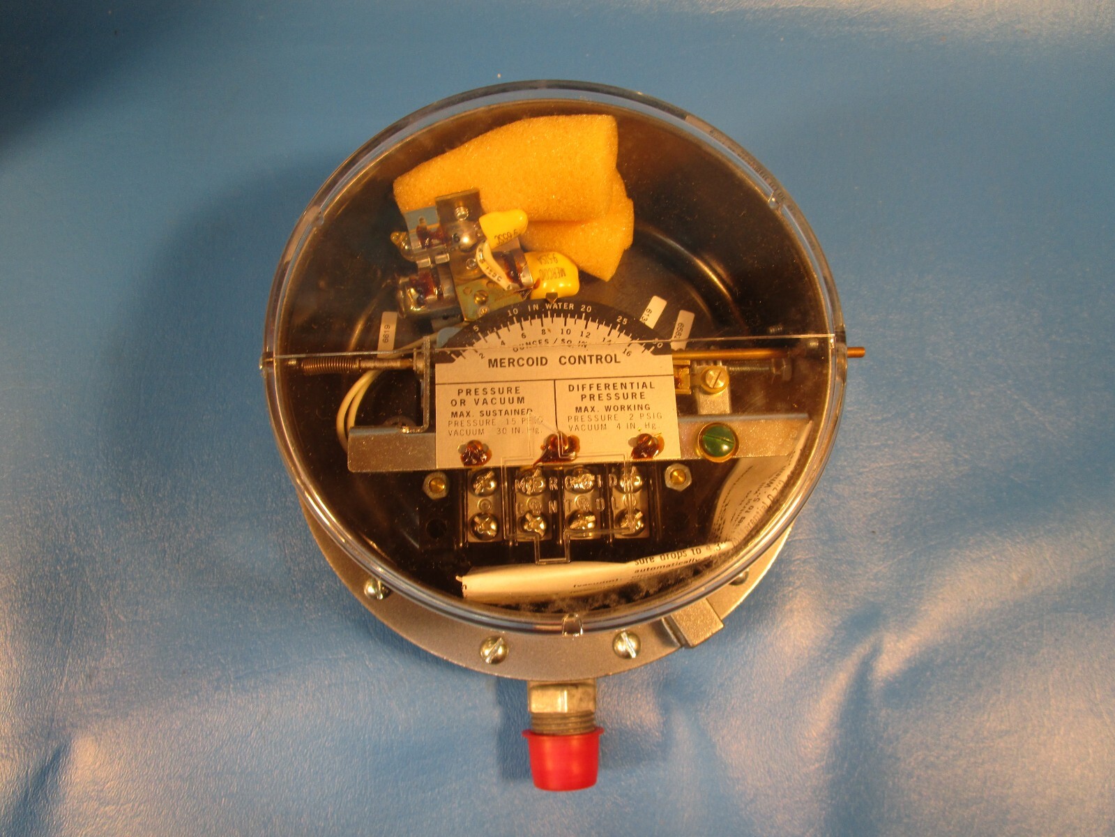 MERCOID PRL-105-P1 Control Differential Pressure Switch gauge