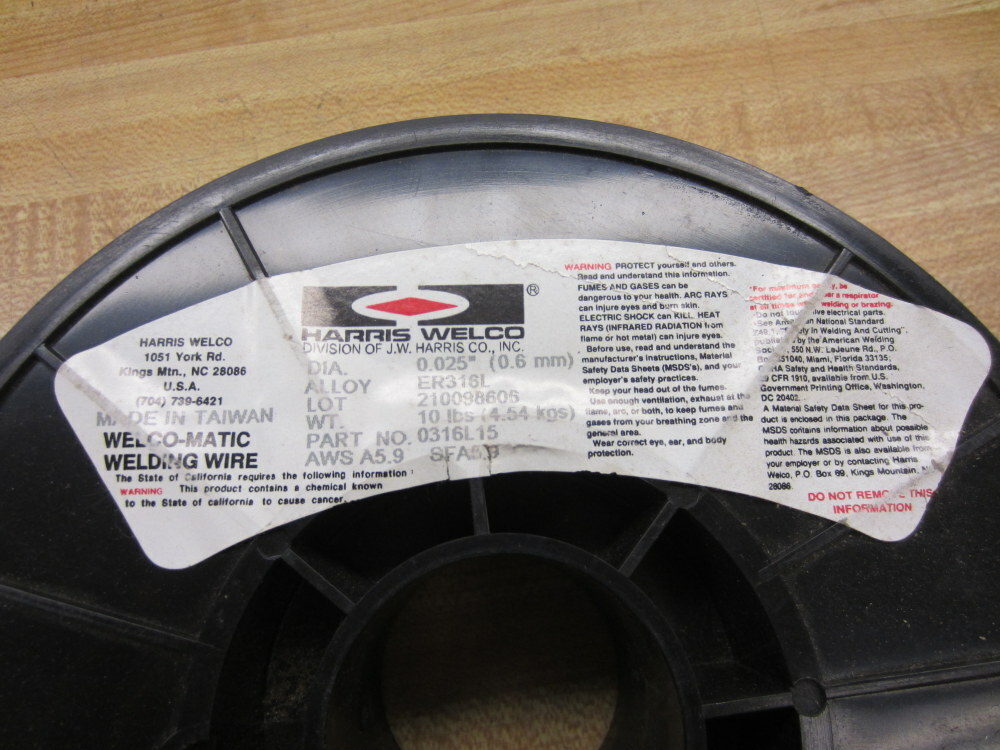 Harris Welco ER316L Welco-Matic Welding Wire