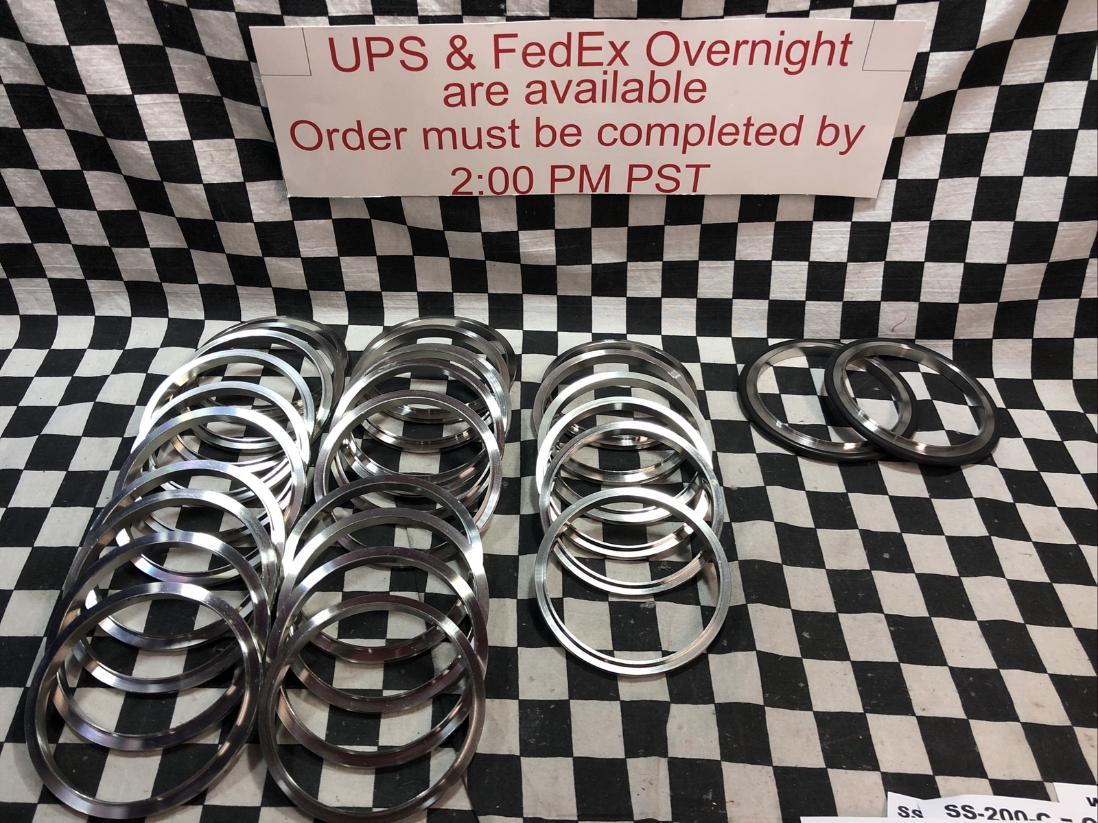 LOT OF 28, Centering Ring NW80 Assembly 304 SST, ONLY 2 WIH O-RING, SHIPSAMEDAY